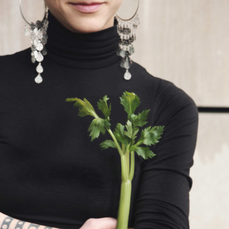 celery in hand